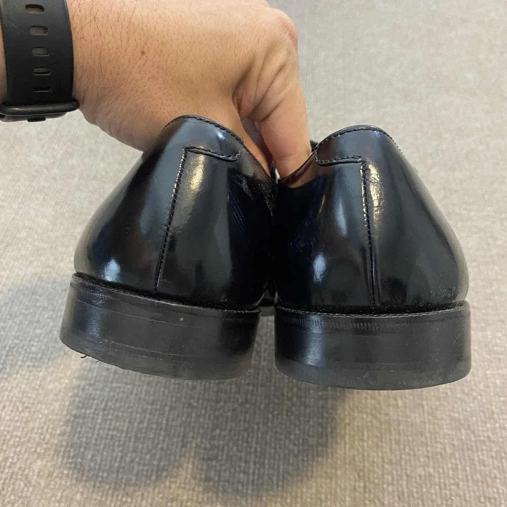 Cole Haan Shoes Mens Size 10.5 M Black Leather Cap Toe Derby Dress C07606